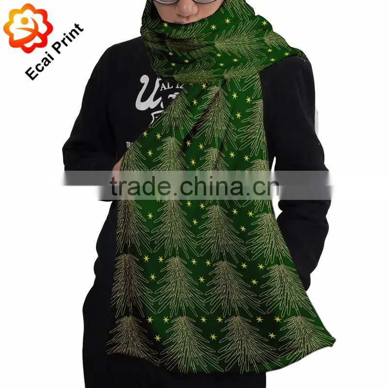 high quality soft digital printing custom made wholesale scarf