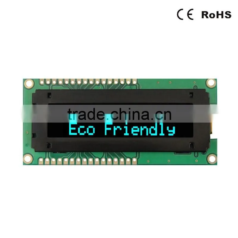 OLED type 16x2 character blue transparent OLED display LCD module SPI/I2C SSD1311