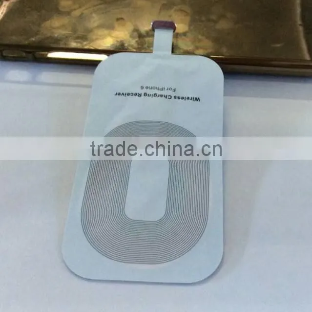 CE,RoHS,FCC Approved qi wireless phone charger receiver card for iphone,Samsung and Android micro usb port phones