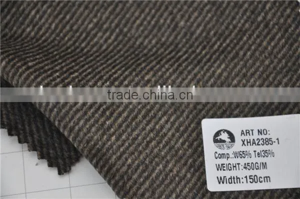 Wholesale super fine flannel woolen wool twill fabric for winter coats