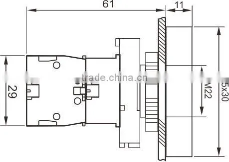 GXB2-EW81364 Push button switch