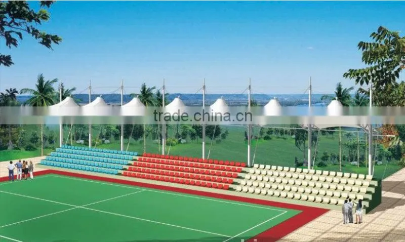 New style environmental Football sports stand architecture membrane structure PVDF