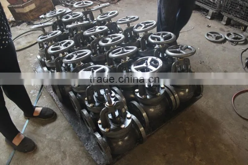 JIS cast iron globe valve 10K 100A