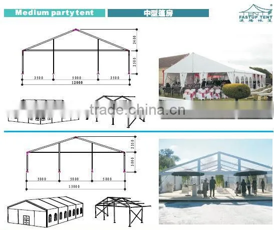 15x30m Clear Span Aluminum Frame Tent
