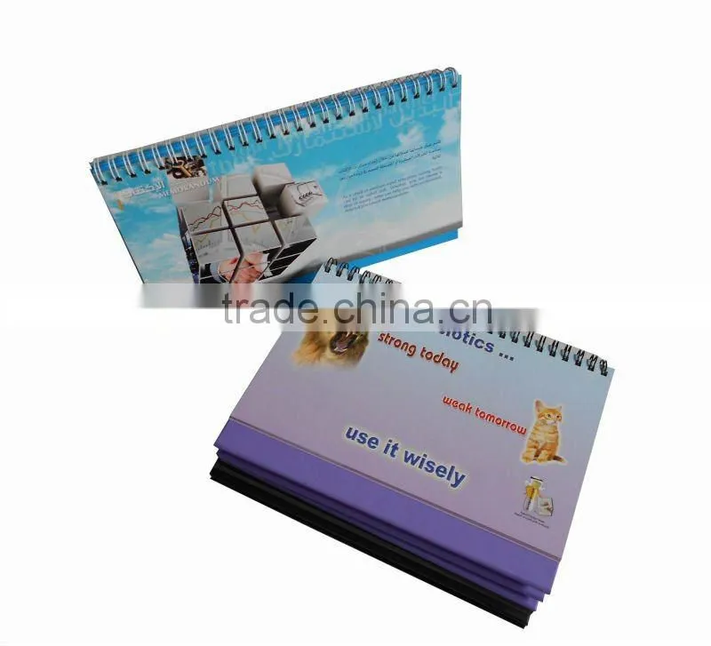 2014 spiral desk calendars / promotional calendars /table calendars