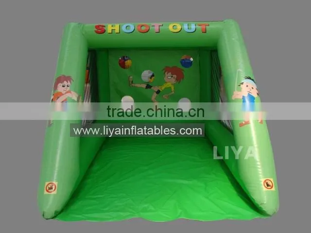 3 N 1 inflatable shooting game/ inflatable soccer ,football ,volleyball game