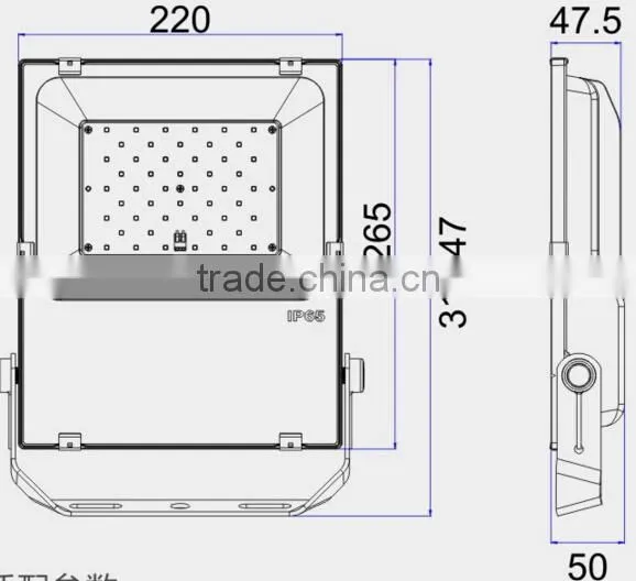 Streamline stylelish design mini led light with PhilipsSMD led floodlight outdoor 10w 20w 30w 50w led floodlight