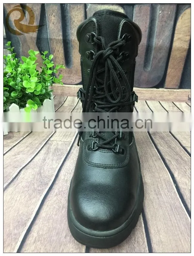Wholesale leather black army military combat tactical boots