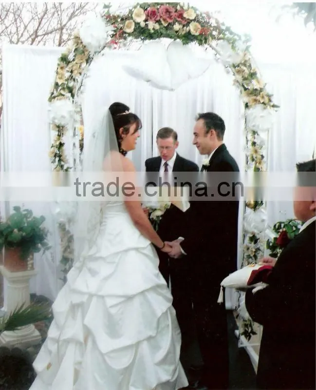 Telescopic pipe and drape for wedding decoration, wedding backdrop stand easy to assemble