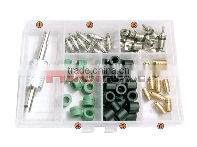 71PCS Valve Core Repair Kit, Air Condition Service Tools of Auto Repair Tools