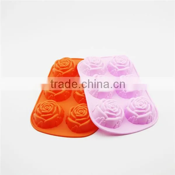 Food grade quality rose shaped cake mold
