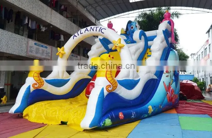 giant inflatable seaworld slide for slide