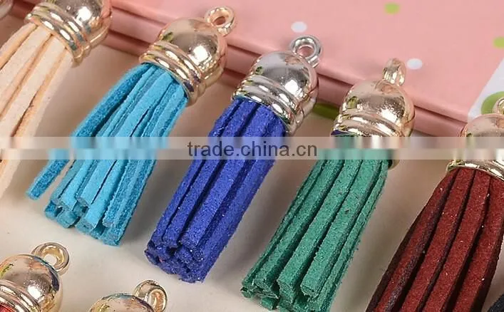 Artificial Leather Velvet Terylene Tassel Pendant for jewerly bags chains