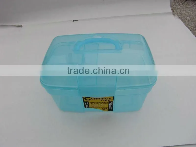 .plastic tool box,storage box,transparent tool box,tool caseG-561-2