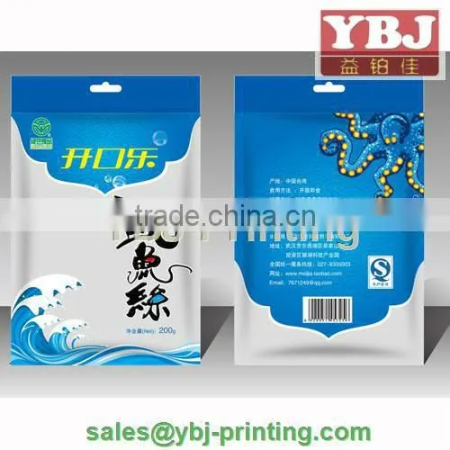 SAFETY FOOD GRADE ziplock plastic food packing bags for dry fruit packaging