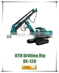 China manufacturer hot sale DTH drilling rig DE120 down the hole hammer drilling rig