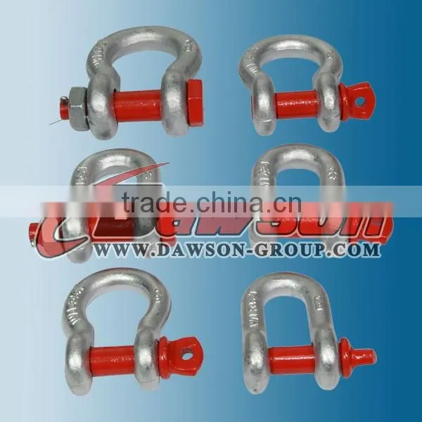 American standard D ring shackle or archery recurve bow shackle with bolts and nuts