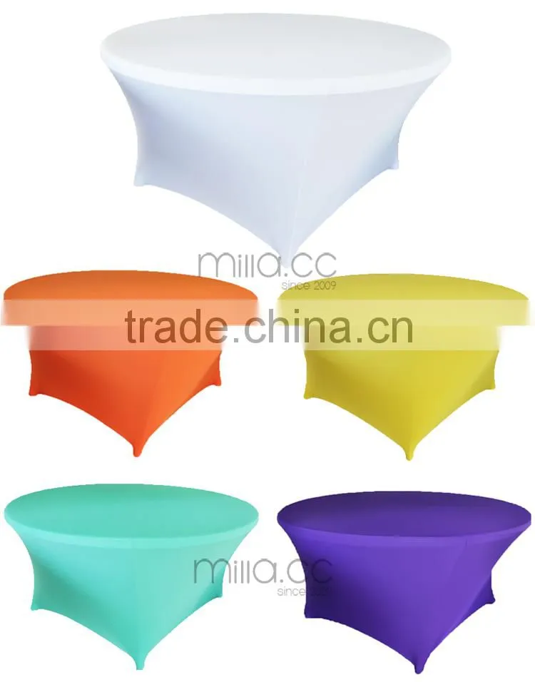 Stretch spandex round table cover