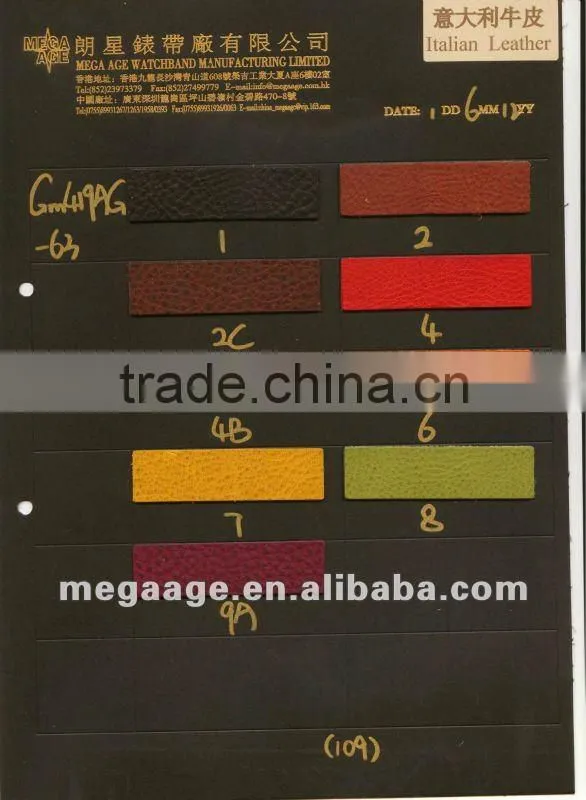 2016 24mm 22mm good quality watch band genuine leather watch strap