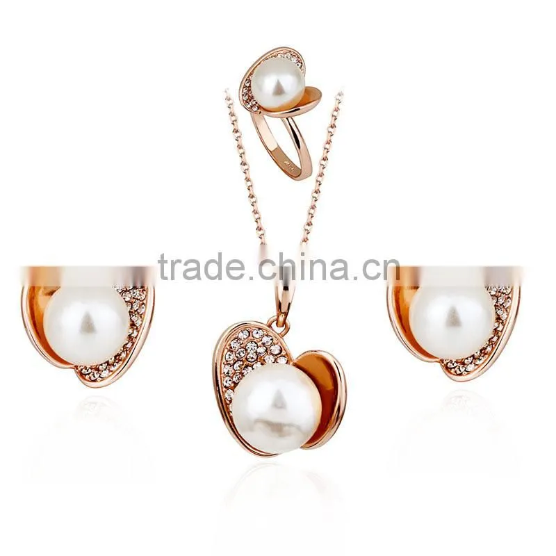 Hight Quality Freshwater Pearl Jewelry Gold Freshwater Pearl Jewelry Set