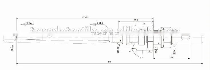 Textile machine parts/TFD-7000 Series Aluminum tubed spindles