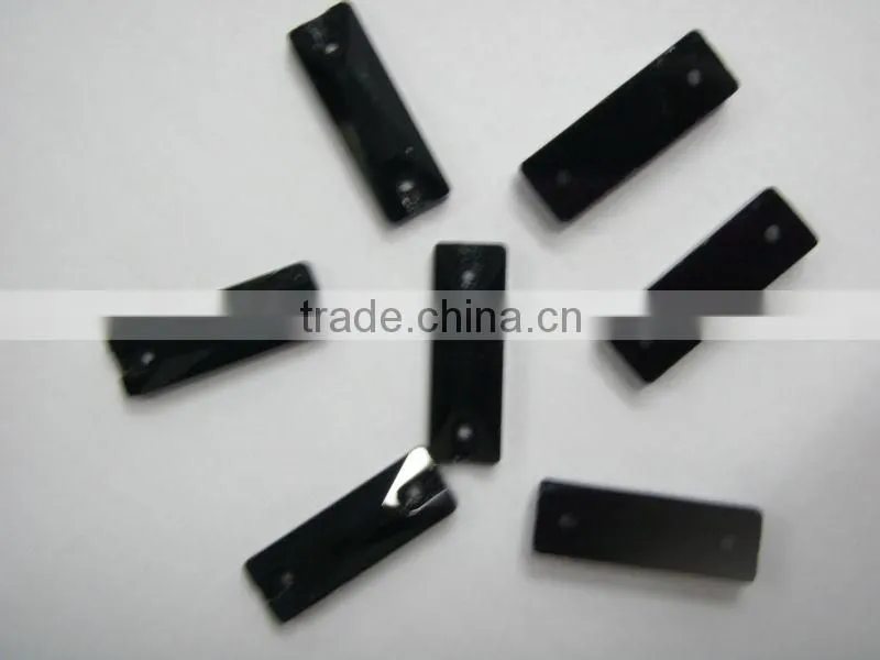 highest quality sew-on crystal beads number 3072# Rectangle shape Jet color for garment