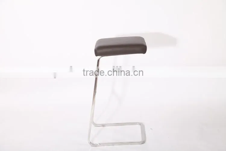 Solid stainless steel frame leather ergonomic four seasons barstool sale