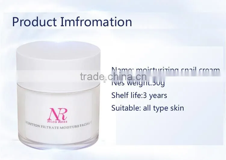 Nico Ross best snail cream remove wrinkle Snail Whitening White face cream