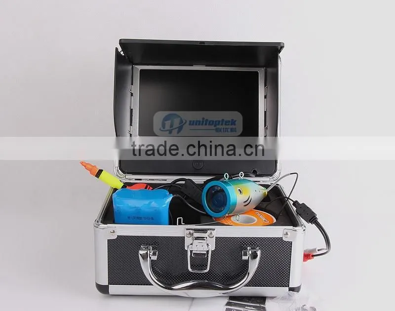 HD 800TVL Night Vision Underwater Camera Fish Finder Underwater System With 12Pcs Light Sun shade+30M Cable