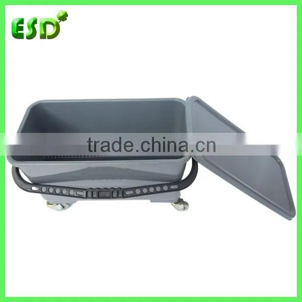 Plastic Flat Mop Bucket With Lid,Cleaning Bucket