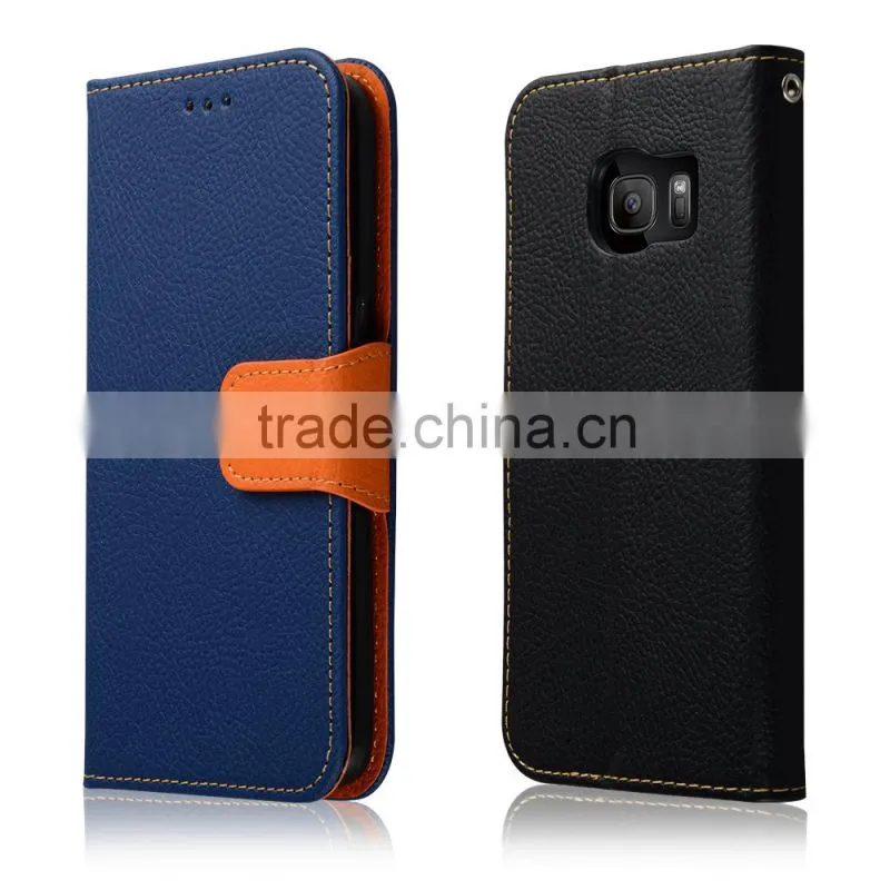 C&T Magnetic Wallet Card Flip Synthetic Leather TPU With Stand Cover Case For Samsung Galaxy S6