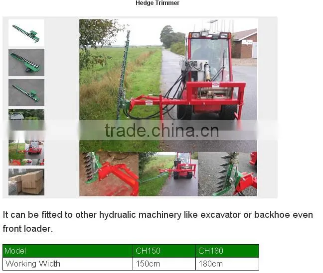 2015 hot sale CE mini tractor hedge trimmer