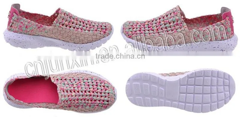 2016 Best Casual Handmade Woven Elastic Shoes