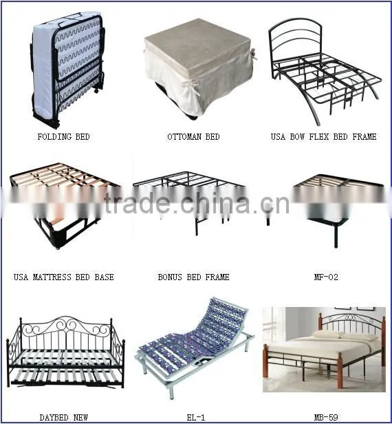 flat wooden bed frame/hinges bed frame