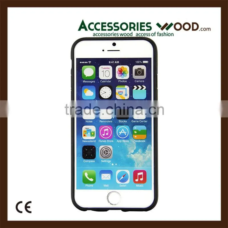 Support logo engraving real wood and shell mobile phone case for iPhone