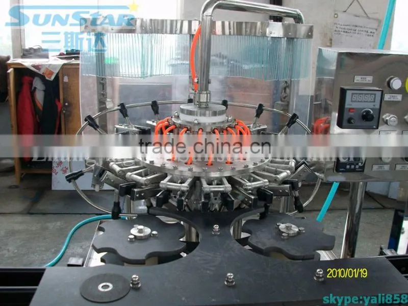 Auto New Empty Glass Bottle Rinsing Machine