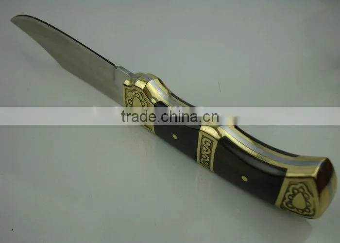 OEM Hunting Knife with Ebony/Brass Handle