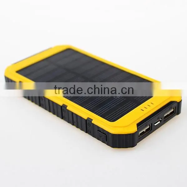 Universal Dual USB 6000mAh Solar Charger With LED Torch Light