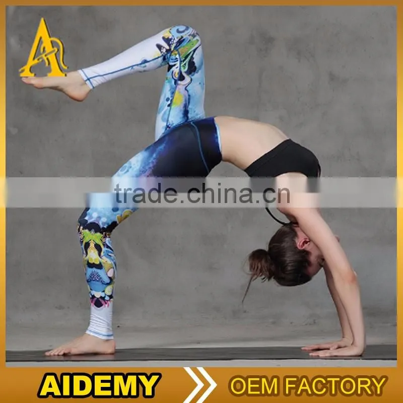 Custorm ladies gym leggins brand name for women sport legging
