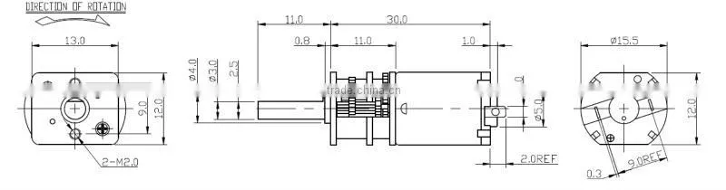 Factory in Ningbo China high technology pmdc 6 v micro electrical motor