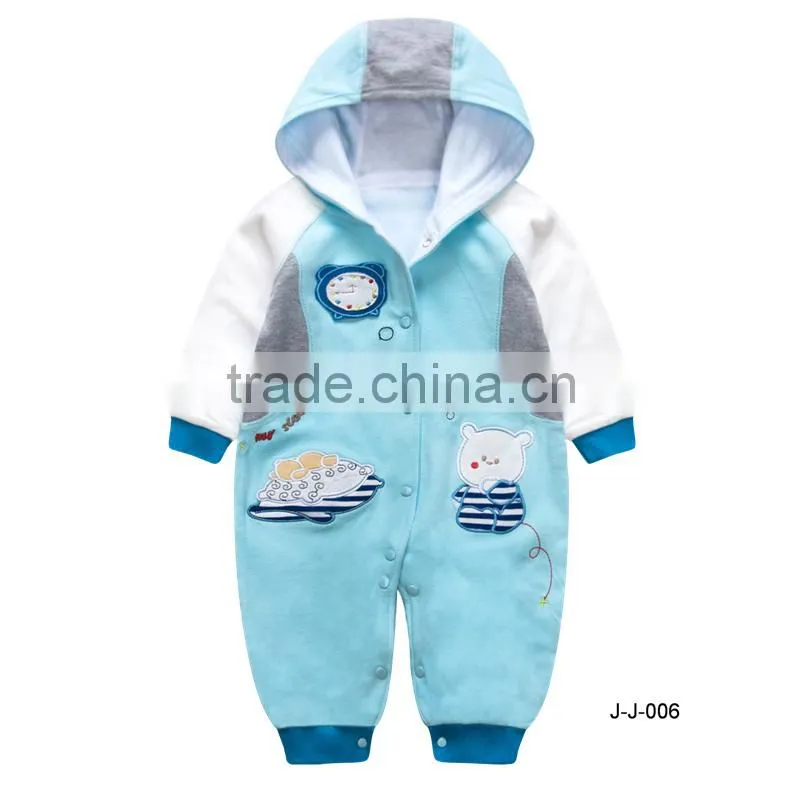New design long sleeve baby girls baby romper for winter