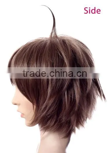 Wholesale js and company cheap hair wig synthetic bob brown free wig catalogs
