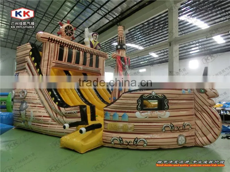 pirate style bouncing inflatable slides for outdoor party jumper hire