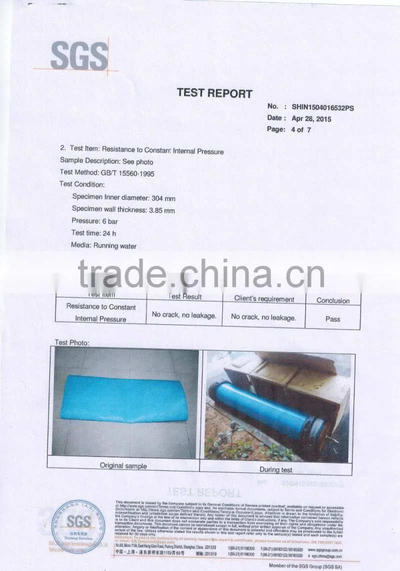 China High Pressure Flexible TPU Layflat Hose Drag Hose