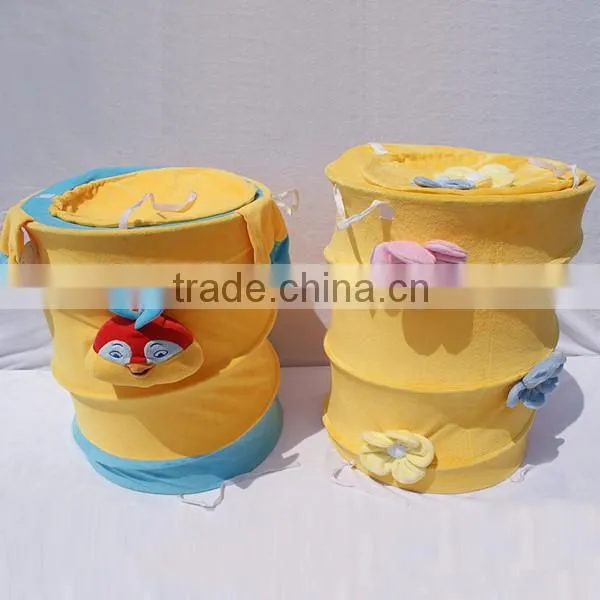 Folded hamper basket