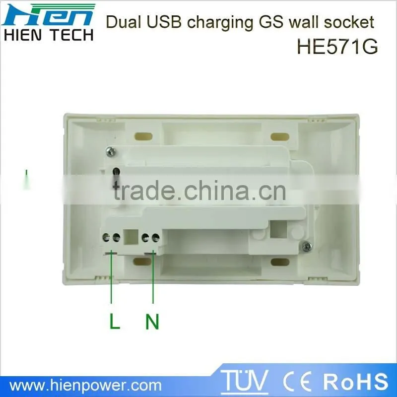 China Manufacture usb wall socket europe wall outlet socket eu