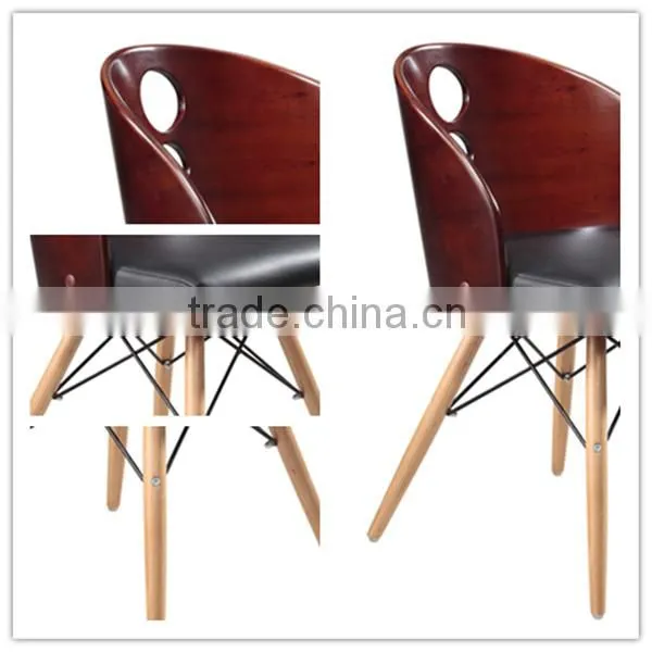 Commercial Comfortable Wooden Chair Designs with Cushion #HY2017-1
