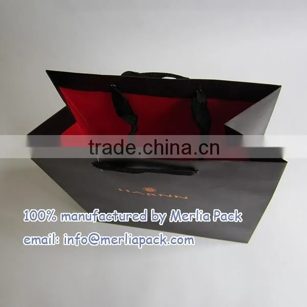 Face Eye Treatment Cosmetics Carrier Bag Gold Logo Black Eyelets Bag