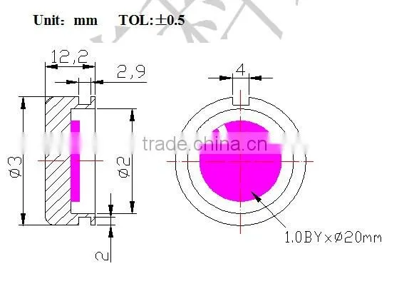 1MHZ medical sonic transducer
