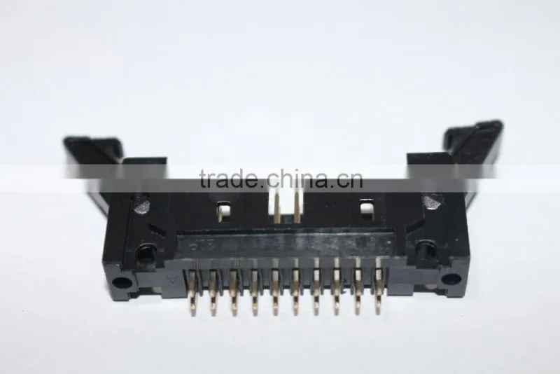 2.54mm black Big Latch v/t Ejector Header Connector 6~64pin